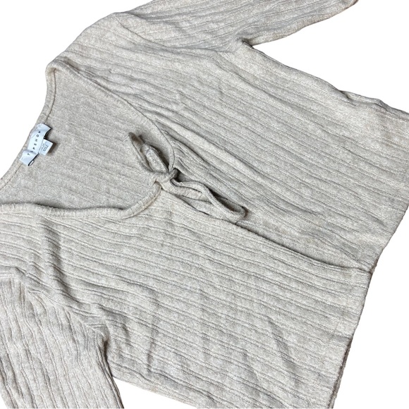 TopShop Crop Sweater Open Front With Tie Size XS - Picture 8 of 16